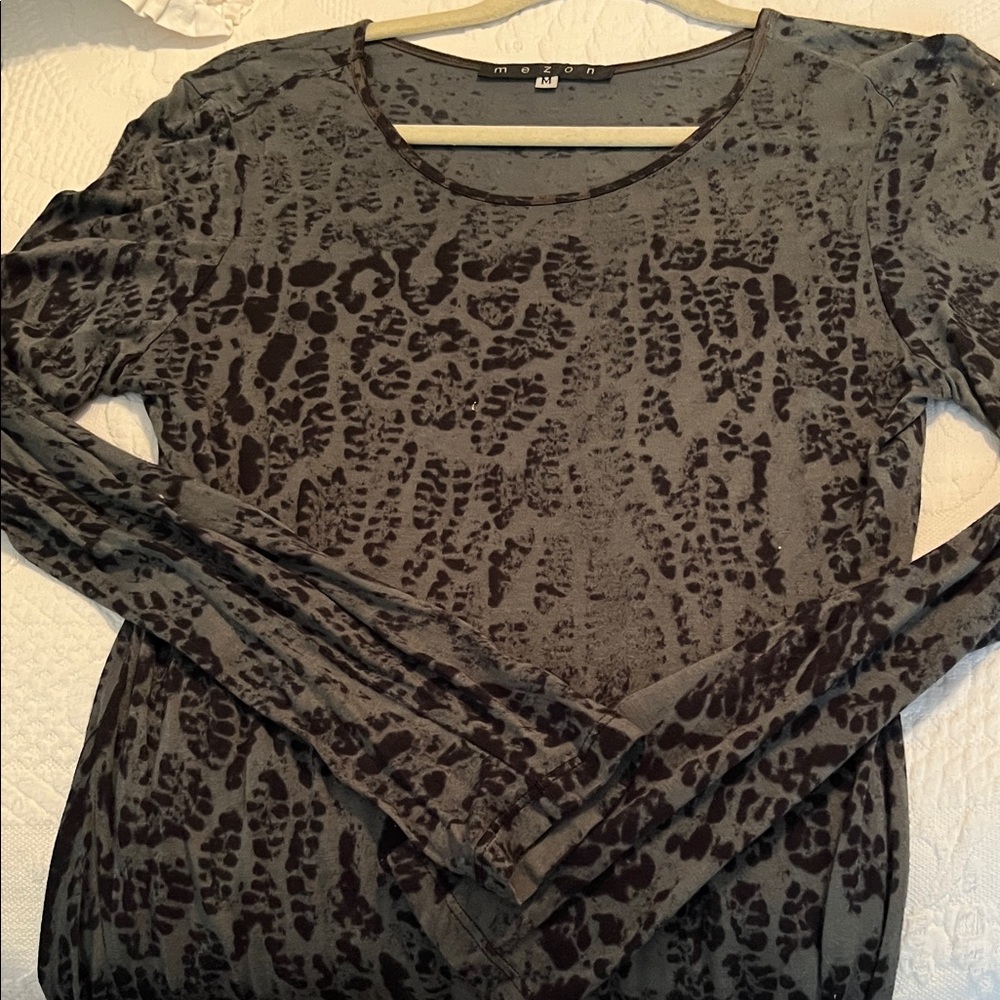 Elegant Green Leopard Print Women's dress